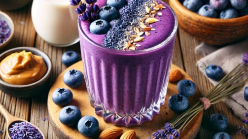 Blaubeer-lavendel-smoothie