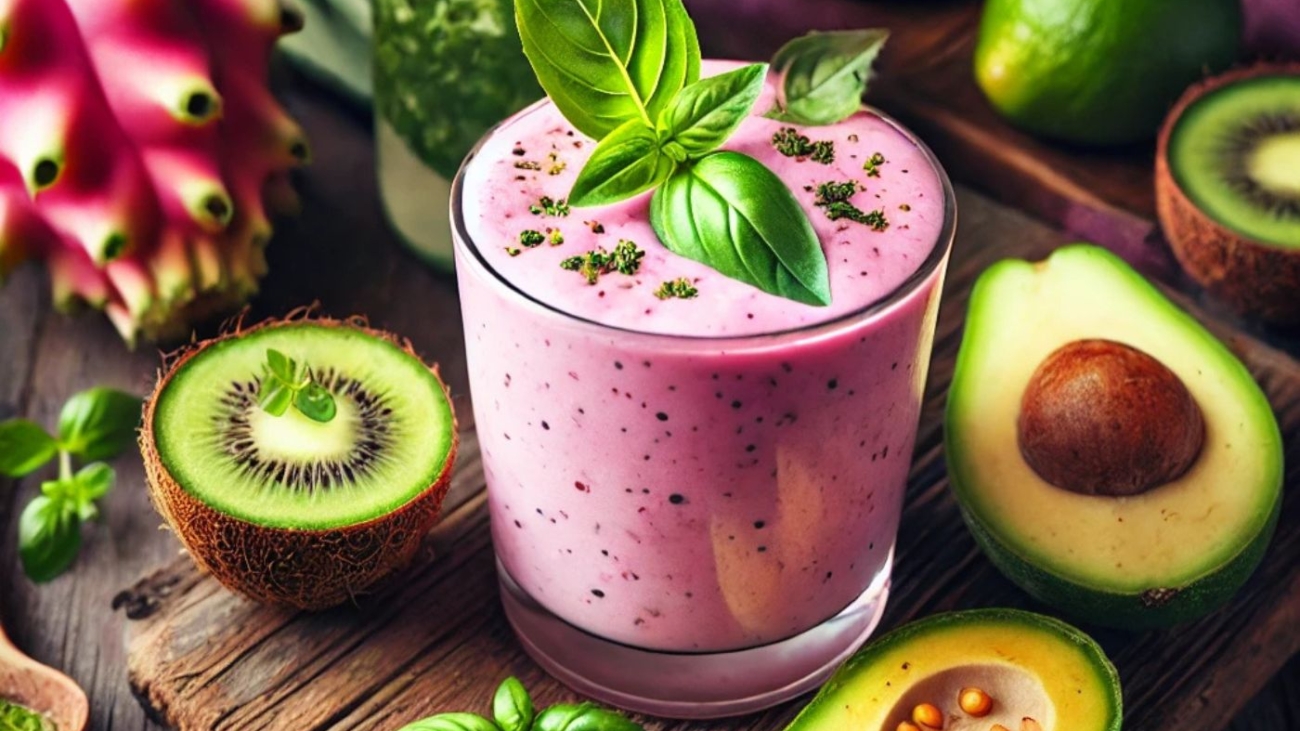 Kaktusfeigen-Avocado-Smoothie