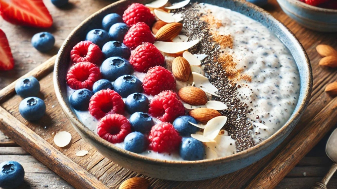 basisches-kokos-chia-porridge